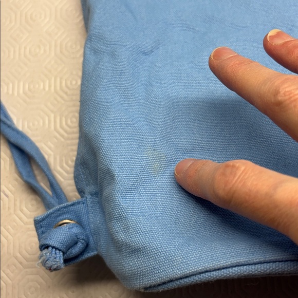 Disney Parks Splash Mountain Drawstring Canvas Backpack Blue RARE - Picture 9 of 9